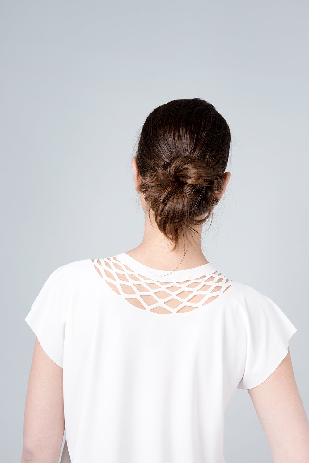 Short sleeve chain shirt - white shirt