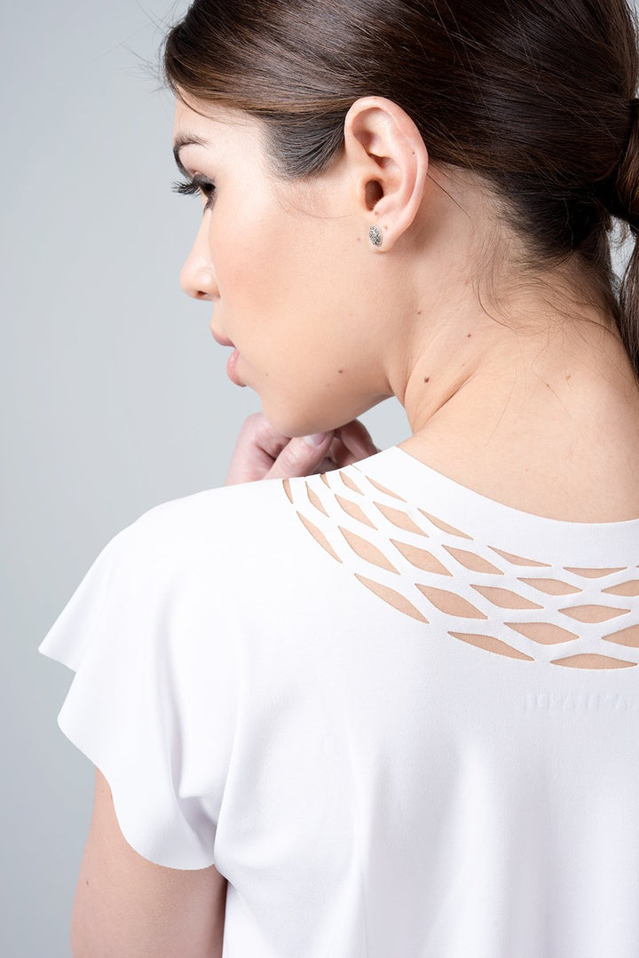 Short sleeve chain shirt - white shirt