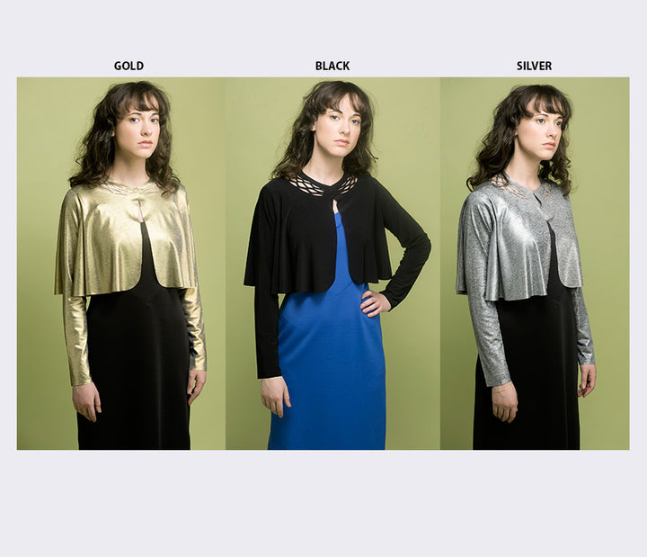 Top with sleeve - black top for women